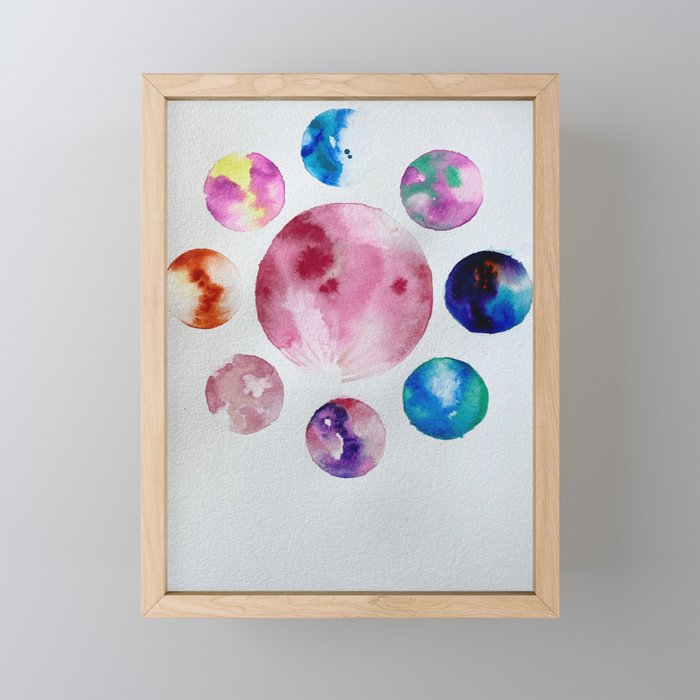 Rainbow Celestials #1 Framed Mini Art Print