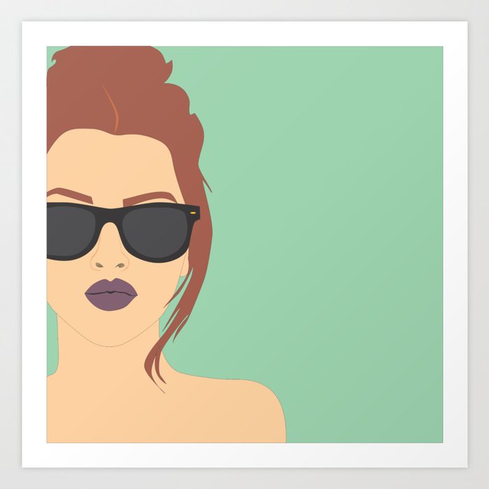 Sunglasses print out top