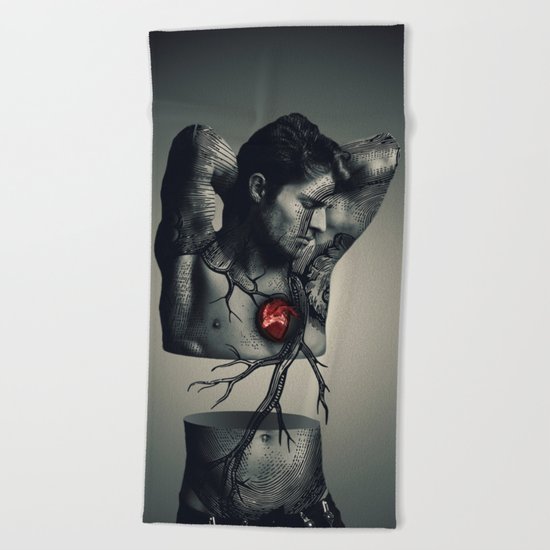 i carry your heart with me Beach Towel