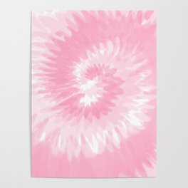 Pastel Pink Tie Dye  Poster