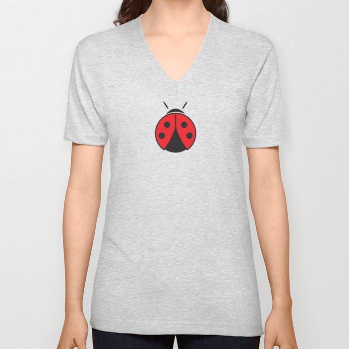 Ladybug V Neck T Shirt