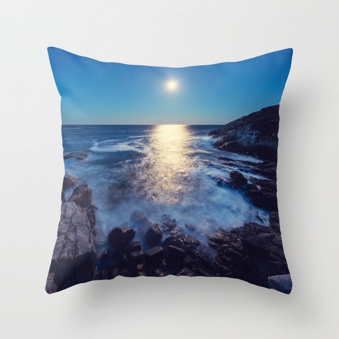 Cove of Moonlight Throw Pillow