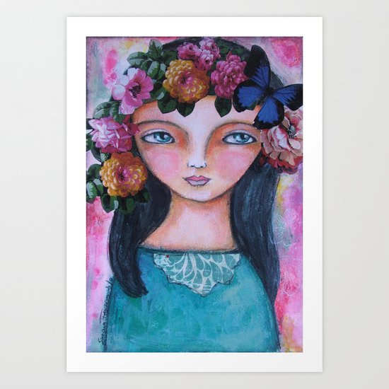 Today I am a flower! Art Print