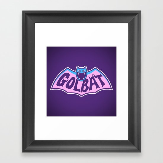 Focus Your Inner Bat Framed Art Print