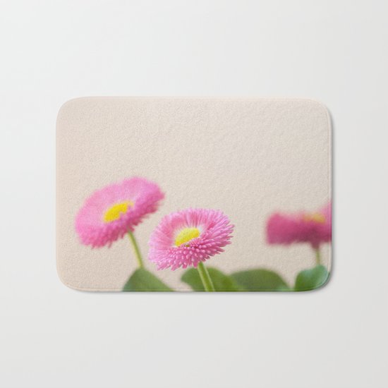 Pink Daisies in the Spring #1 #decor #art #society6 Bath Mat