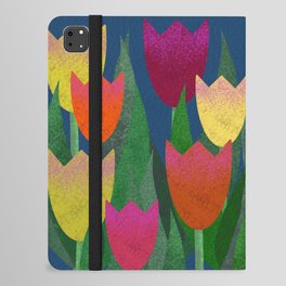 Tulips - colorful pattern with tulips  iPad Folio Case