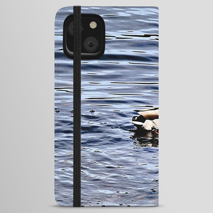 Loch an Eilein Duck in I Art and Afterglow iPhone Wallet Case