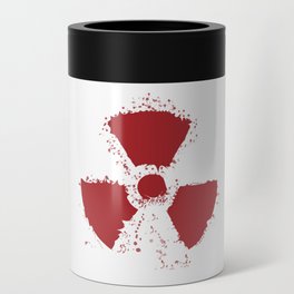 Splatter Radioactive Warning Symbol Can Cooler