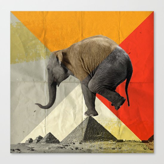 Balance of the pyramids Canvas Print