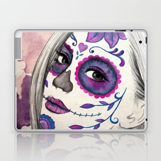 Sugar Skull Girl Laptop & iPad Skin
