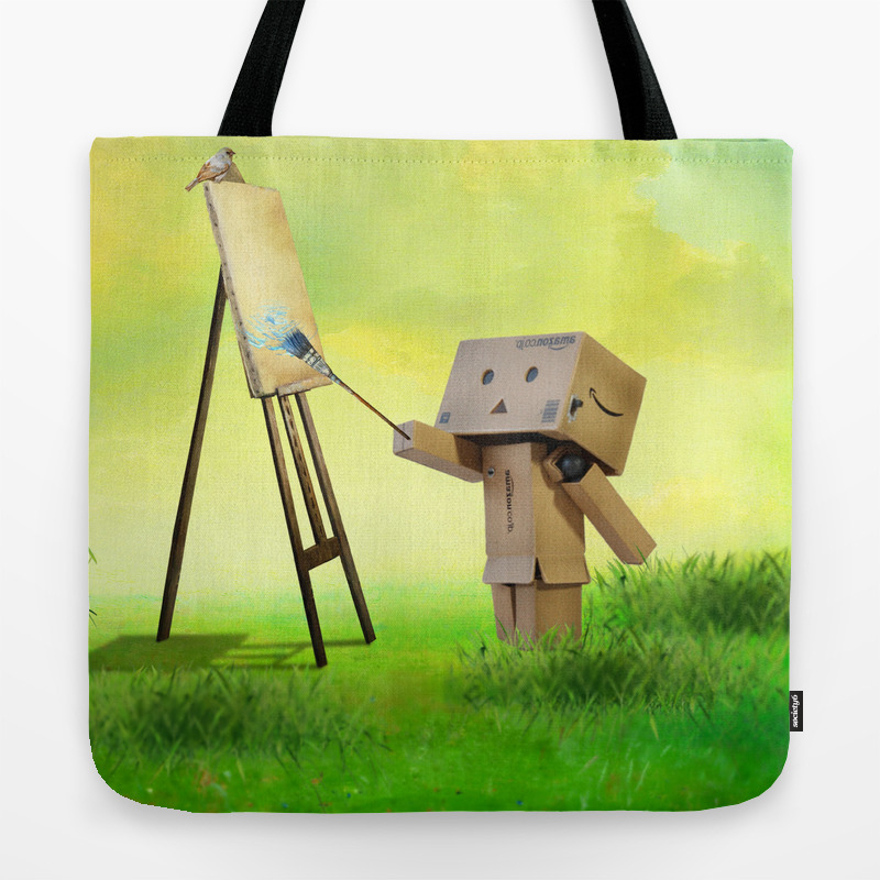 Danbo The Artist Tote Bag By Anneseltmann Society6