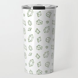Green Gems Pattern Travel Mug