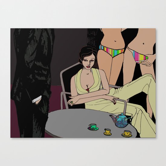 Love, Scandal & Tea Canvas Print