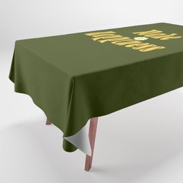 Make happiness # summer retro olive Tablecloth