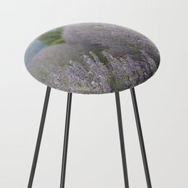 Luscious Lavender Fields Landscape Photography Counter Stool