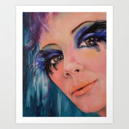 Portrait of a goddess Art Print