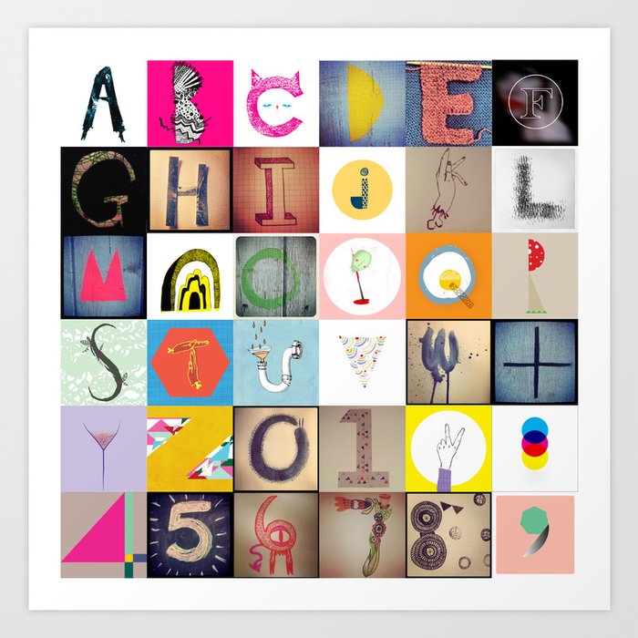 #36daysoftype Handmade Alphabet Art Print