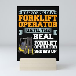 Forklift Operator Driver Lift Truck Training Mini Art Print