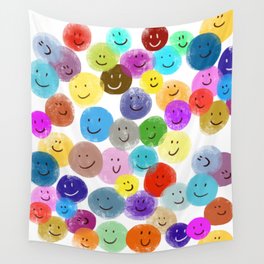 Smiley Faces #2 Wall Tapestry