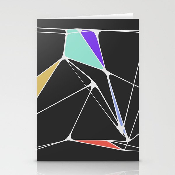 Voronoi Angles Stationery Cards