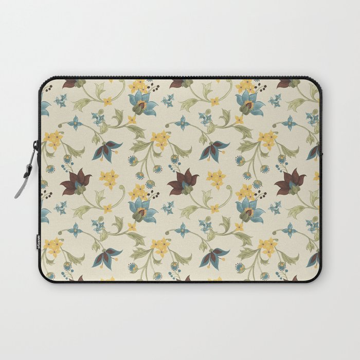 Folk Art Flowers (Cream) Laptop Sleeve