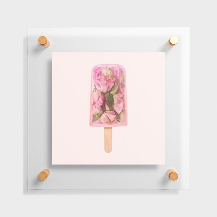 FLORAL POPSICLE Floating Acrylic Print