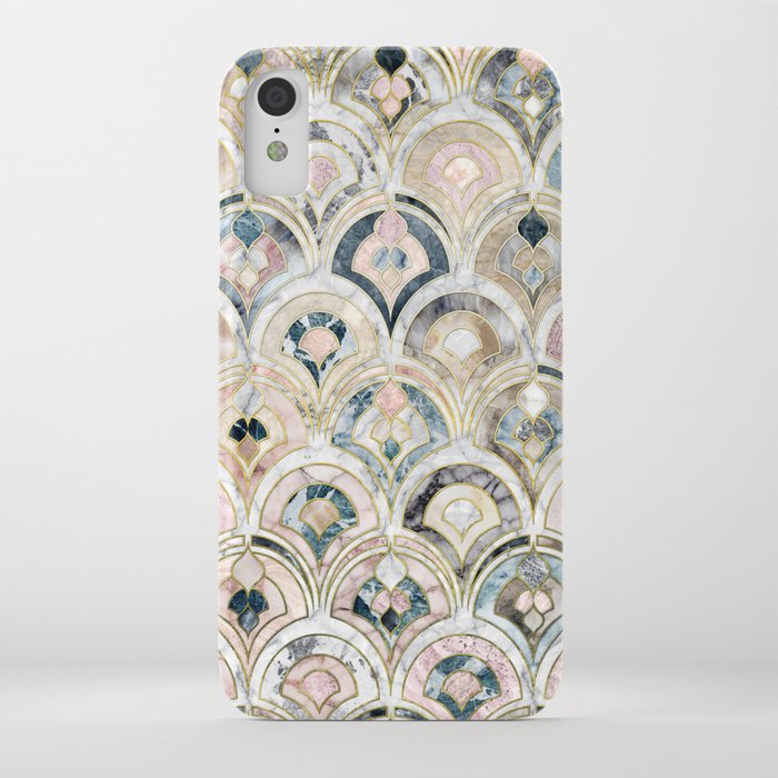 art deco marble tiles in soft pastels iphone case art deco marble tiles in soft pastels iphone case