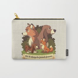 We ll Always Be Friends Forever // Red Fox, Hound Dog, 80s Kid, BFF Carry-All Pouch