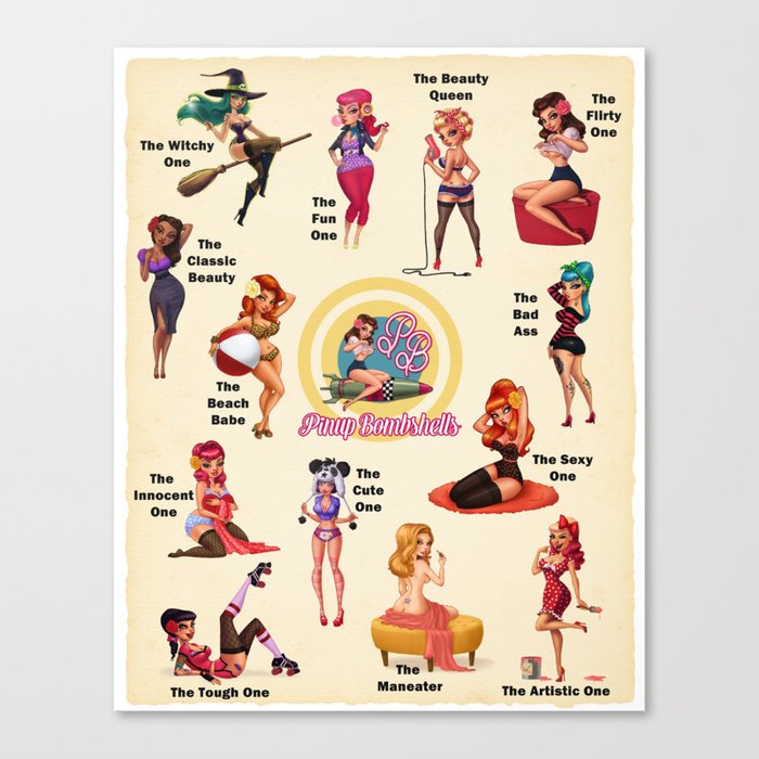 Which Pinup Girl are You? Canvas Print