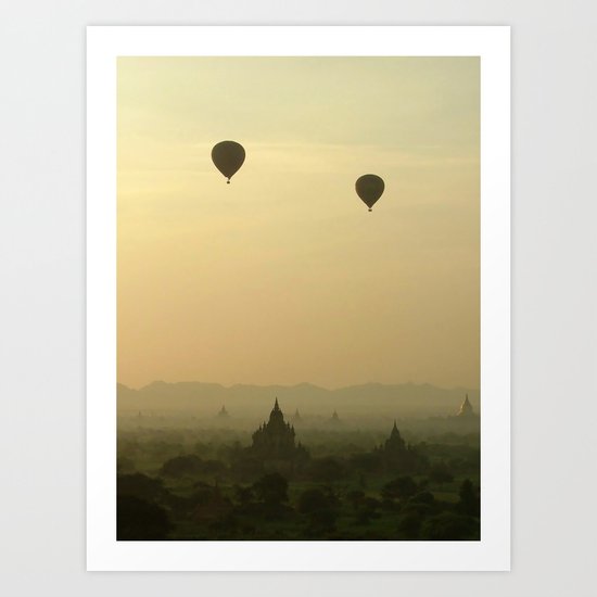 Above the Temples Art Print