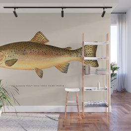 BEAUTIFUL RAINBOW TROUT FISH brn Wallpaper bordeR Wall 
