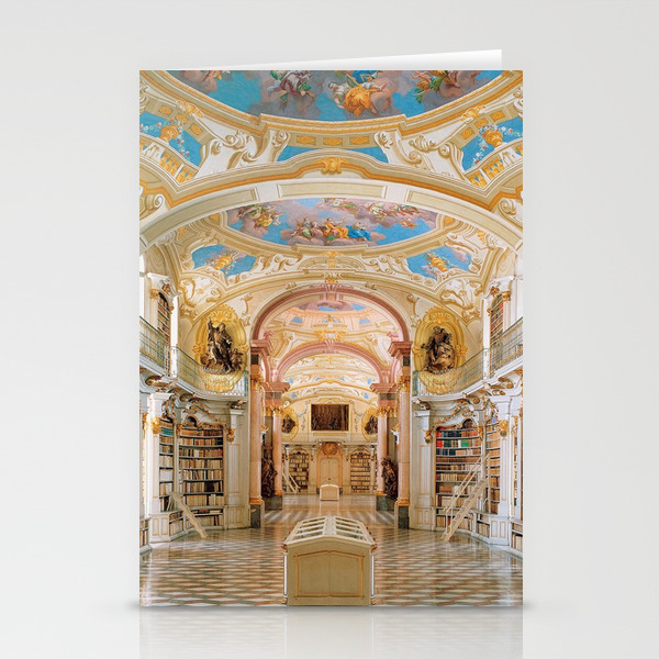 The Magnificent Admont Abbey Library Of Admont Austria Photograph Stationery Cards By Jeanpaul Ferro Society6