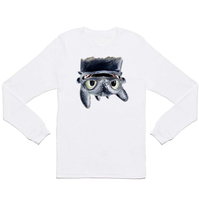 Toothless (Upside Down) Long Sleeve T Shirt