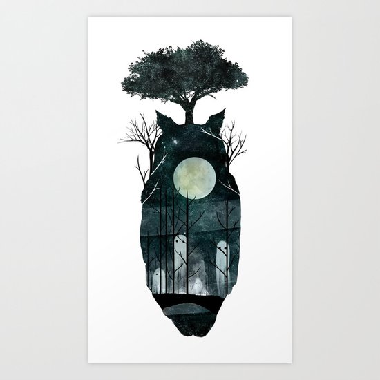 March of the Forest Spirits Art Print