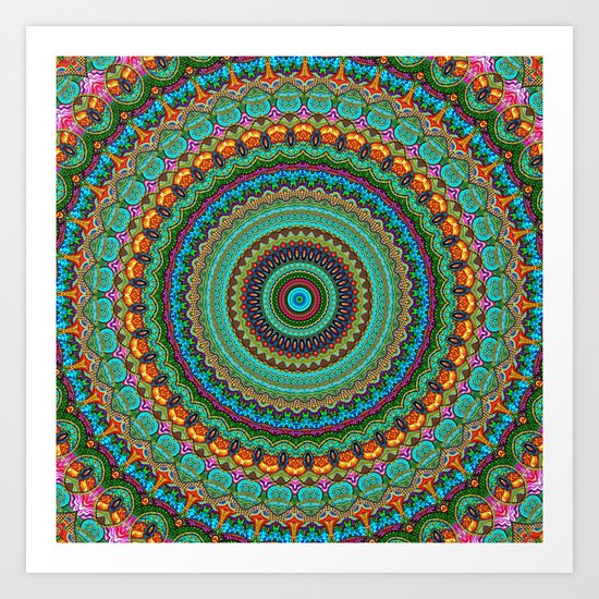 bohemian rhapsody Mandala Art Print