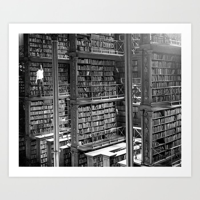 A Book Lover's Dream - Cast-iron Book Alcoves of Old Cincinnati Public Library Art Print