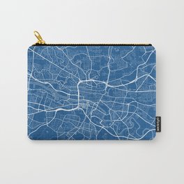 Glasgow City Map of Scotland - Blueprint Carry-All Pouch