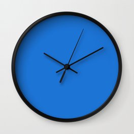 Simply Solid - Bright Navy Blue Wall Clock | Navy, Ordinary, Graphic, Blue, Colorful, Minimalistic, Bright, Undecorated, Digital, Color 