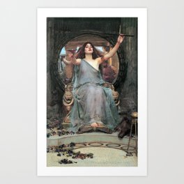 John William Waterhouse - Circe Offering the Cup to Ulysses Art Print