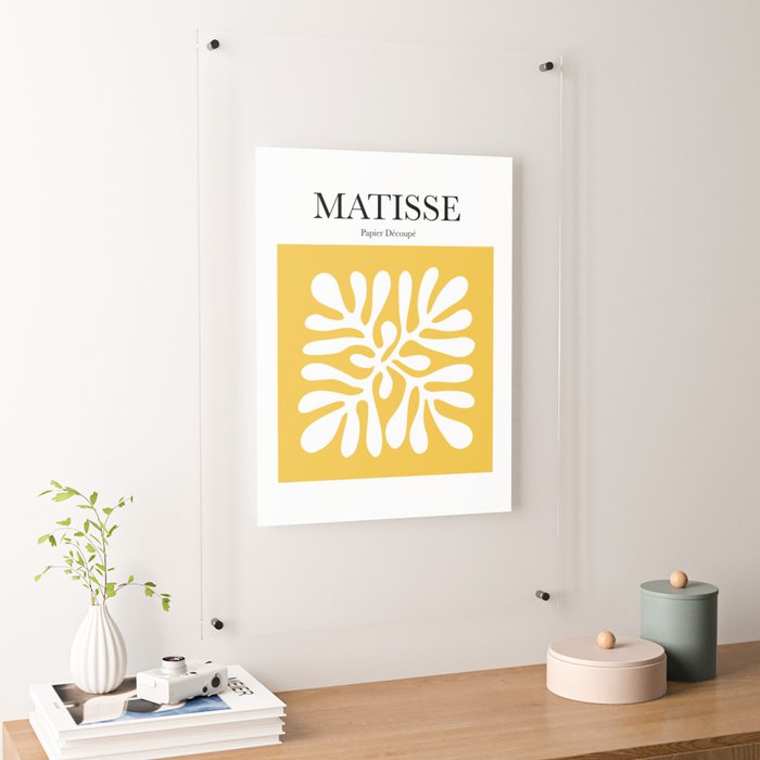 Matisse - Papier Découpé (Yellow) Art Print by Artily