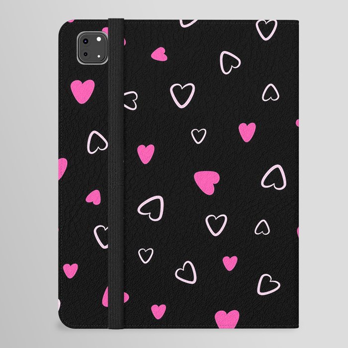 Pink Valentines Love Heart Collection iPad Folio Case