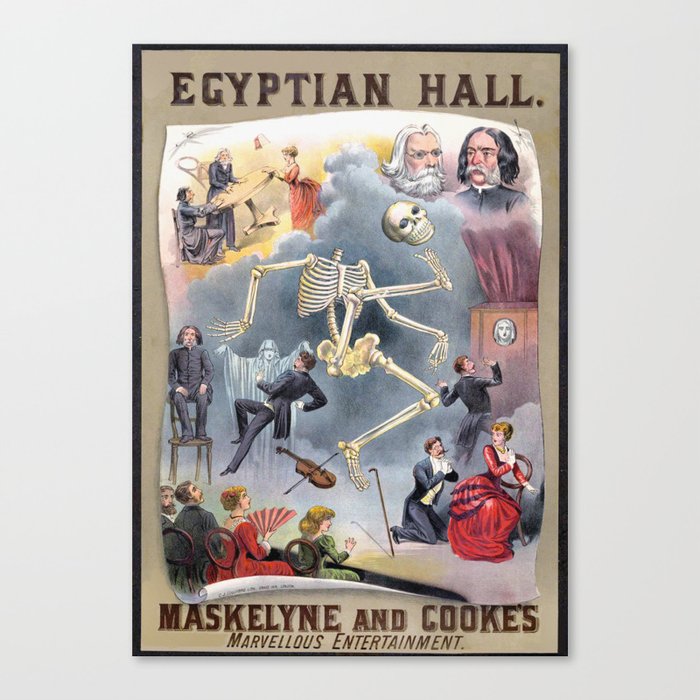 Vintage magic poster art Canvas Print