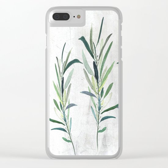Eucalyptus Branches Clear iPhone Case