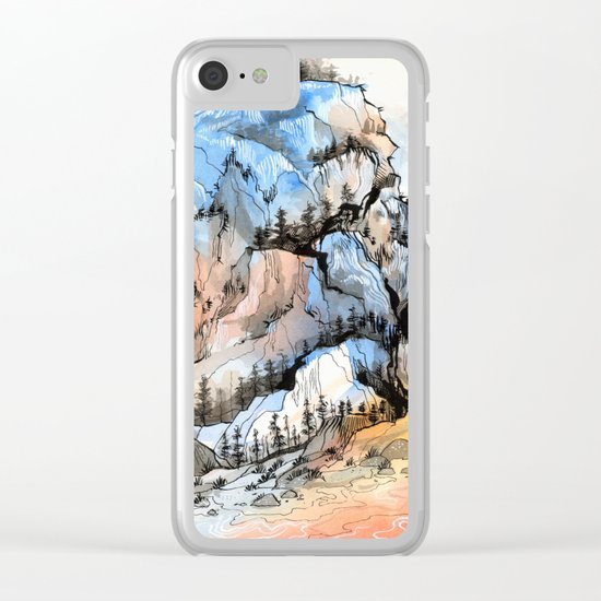 Mountscape Clear iPhone Case