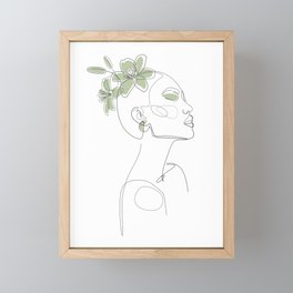 Matcha Lily Lady Framed Mini Art Print