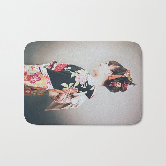 Woman japanese style Bath Mat