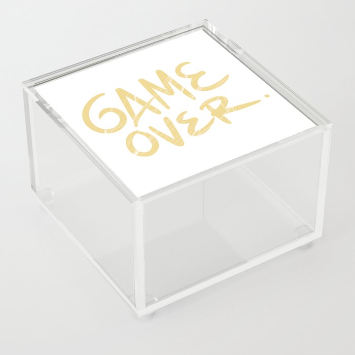 Game Over Text Acrylic Box