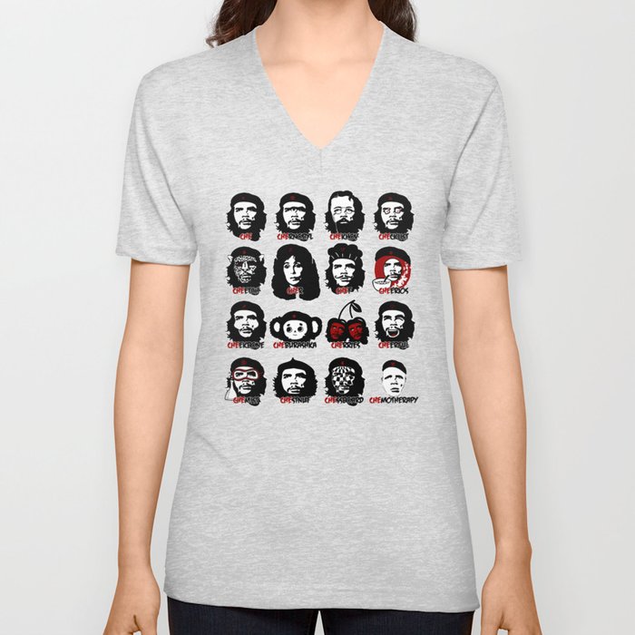 Womens Che Guevara Shirt V-Neck T-Shirt