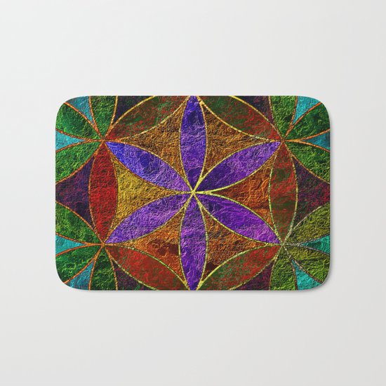The Flower of Life (Sacred Geometry) 2 Bath Mat