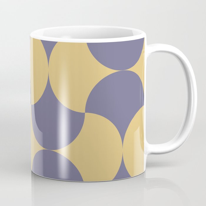 Indian tiles purple and yellow Coffee Mug